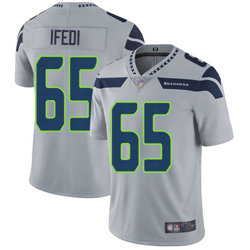 Seattle Seahawks Limited Grey Men Germain Ifedi Alternate Jersey NFL Football #65 Vapor Untouchable